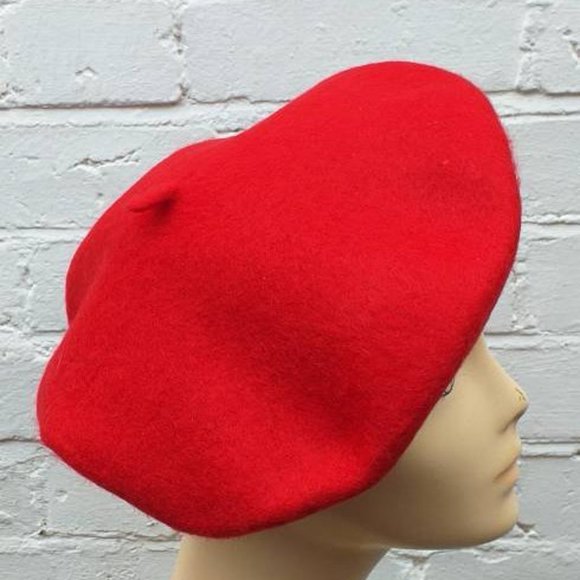 NWOT - Red French Wool Beret - Picture 1 of 3